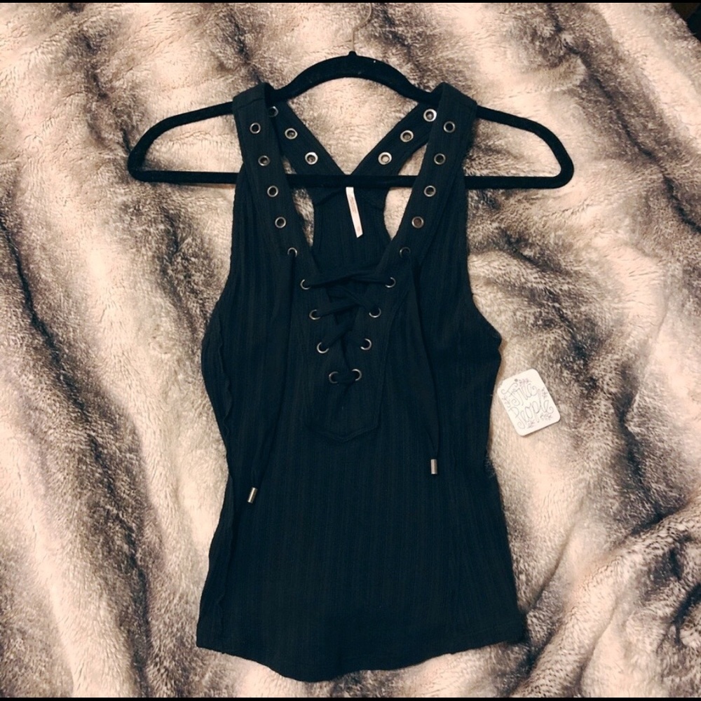 NWT Free People Lace Up Tank